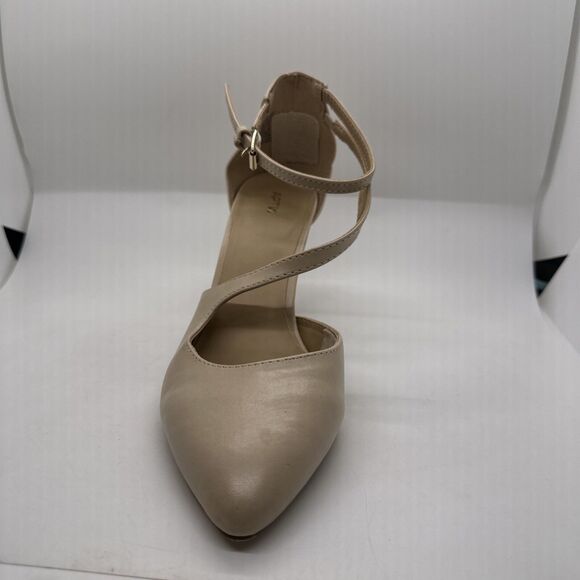 APT.9 DEFINED COMFORT Strappy Closed Toe Tan Heels Sz 8.5 M - Picture 3 of 13